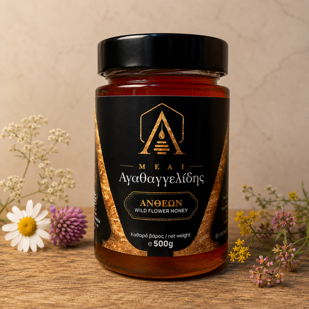 Μέλι ανθέων 500g – Μέλι Αγαθαγγελίδης